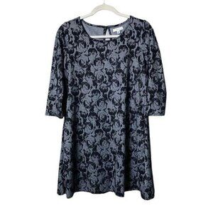 Y2K Velvet Burnout Dress Womens Small Fairy Grunge Whimsigoth Witchy Gothic